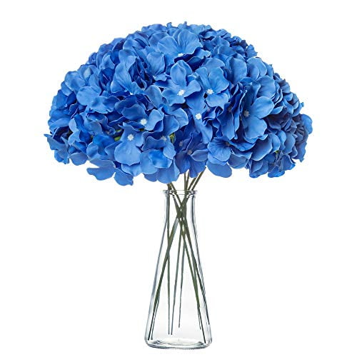 VARWANEO Hydrangea Silk Fake Flowers Heads with Stems Room Decor for Bedroom Aesthetic Pack of 10 Full Artificial Flowers for Decoration Wedding Home Party Shop Baby Shower VARWANEO Hydrangea Silk Fake Flowers Heads with Stems Room Decor for Bedroom Aesthetic Pack of 10 Full Artificial Flowers for Decoration Wedding Home Party Shop Baby Shower